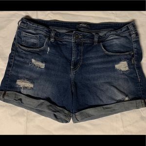 Size 16 Silver brand jean shorts
